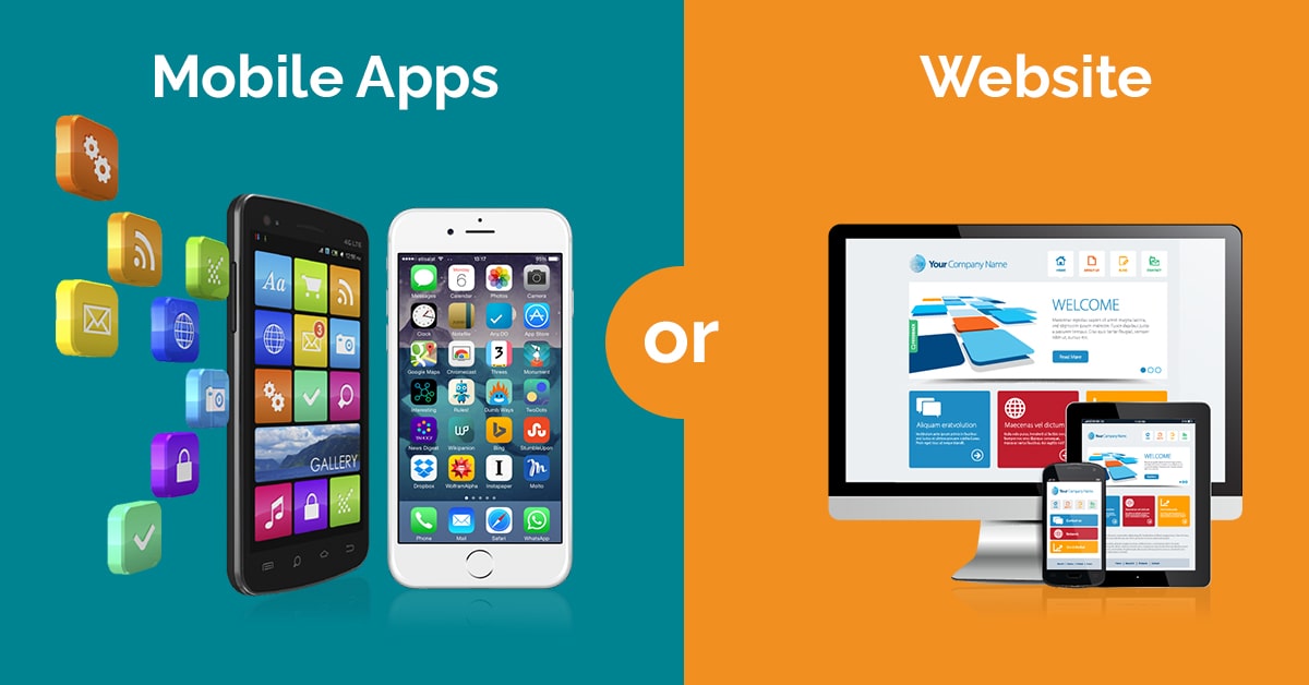 Mobile apps vs website visual comparison